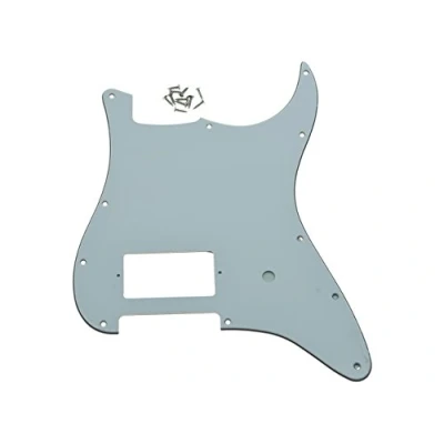 Immagine di Kaish Battipenna a 11 fori, ST Strat, un humbucker, per chitarra Fender Delonge, Bianco 3 strati.