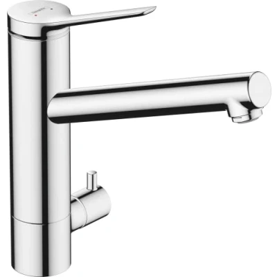 Immagine di hansgrohe Zesis M33 Miscelatore monocomando cucina 200, valvola d&#039;arresto, 1 tipo di getto, cromo, 74808000