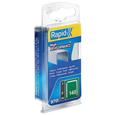 Immagine di Rapid 40109513 No. 140 Graffe a Filo Piatto 6 mm, Acciaio