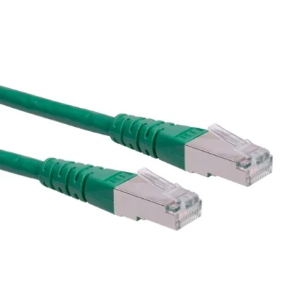 Immagine di Roline 21.15.0826 RJ45 cavo di rete, patch CAT 6 S/FTP 1.50 m Verde doppia schermatura 1 pz.