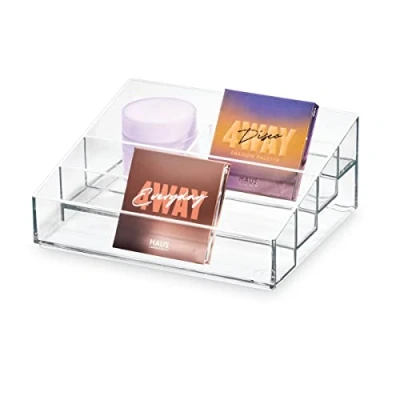 Immagine di iDesign The Collection Porta, Espositore 5 Scomparti della Collezione Firmata da Sarah Tanno, Organizer plastica per smalti di Diverse Misure, Trasparente, 16,5 x 20,1 8,2 cm