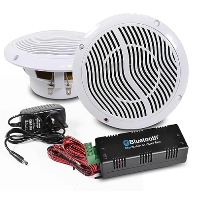 Immagine di e audio Kit con altoparlante Bluetooth da soffitto per il bagno wireless impermeabile 2 Way Multi