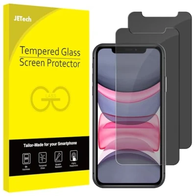 Immagine di JETech Privacy Pellicola Protettiva per iPhone 11 / XR 6,1 Pollici, Anti Spy in Vetro Temperato, Pacco da 2