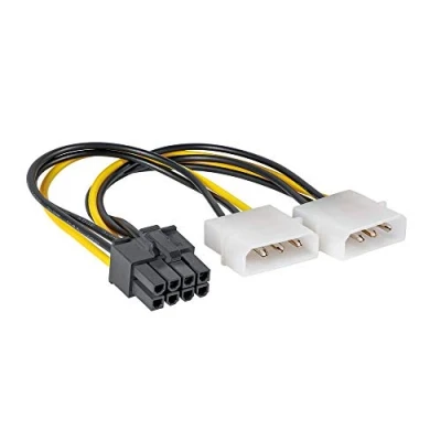 Immagine di AKYGA AK CA 29 Cavo adattatore Molex a PCI E 8 pin femmina, 15 cm