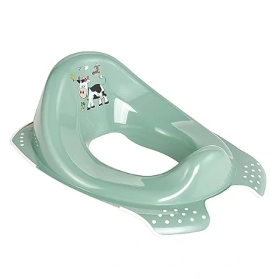 Immagine di keeeper Seggiolino Riduttore per WC, Funny Farm, Da 18 Mesi a 4 Anni circa, Funzione Antiscivolo, Ewa, Nordic Green (Verde)