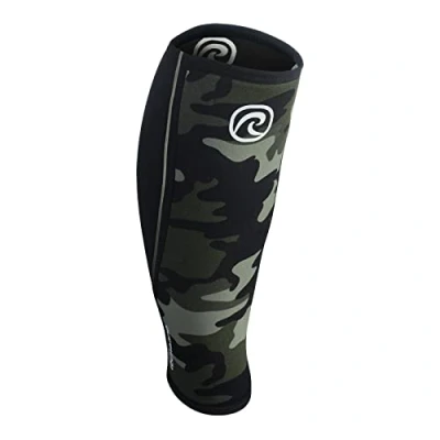 Immagine di Rehband Bendaggio per Polpaccio in Neoprene, compressivo e stinco, parastinchi stacchi da Terra, Crossfit, Colore:Camuffare, Misura:M