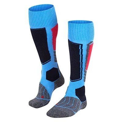 Immagine di Falke SK1 Skiing Functional Yarnwoolsilkmix Calzettoni, Donna, Taglia: 35/36, Blue note (6545)