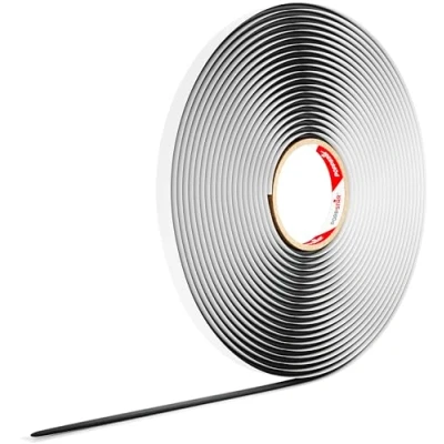 Immagine di Poppstar Nastro butilico (10m x 6mm) Cordino in butile autoadesivo, colore nero