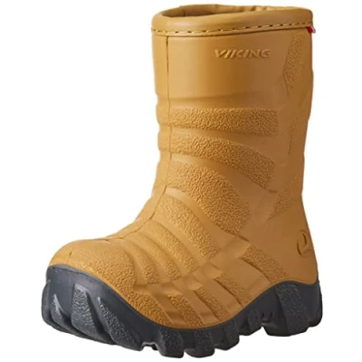 Immagine di Viking Ul​t​r​a​ 2.0, Stivali da neve, Unisex Bambini e ragazzi, Multicolore Mustard Grey, 28 EU