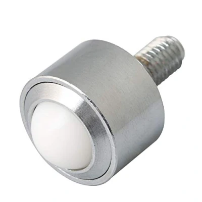 Immagine di Bqlzr 15 mm rullo trasportatore in acciaio nylon sfera metallo trasferimento unità cuscinetto a sfere ruota M8 filettatura Stem Caster, 45 kg di carico