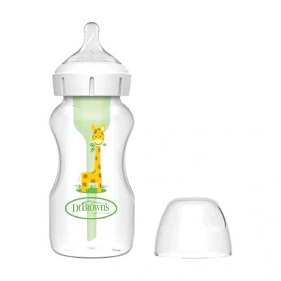 Immagine di Biberon bocca larga 270 ml giraffa PP Options + tettarella N2