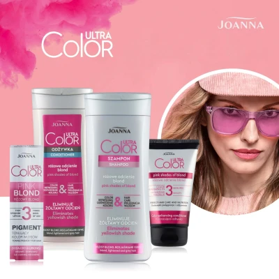 Immagine di Joanna Ultra Color System Shampoo Capelli Rosa Ombra Biondo Grigio 200ml