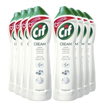 Immagine di Cif Original Cream Detergente multiuso per superfici arricchito con un fresco profumo oceanico realizzato particelle detergenti naturali al 100% una pulizia delicata e affidabile, confezione