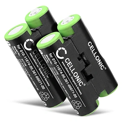 Immagine di CELLONIC 2X Batteria Compatibile con Garmin Striker 4 Oregon 600 600t, 650 650t 700 750 750t GPSMAP 64s Alpha 50 Atemos Astro 430 320, 010 11874 00,361 00071 00 2000mAh accu Ricambio Sostituzione