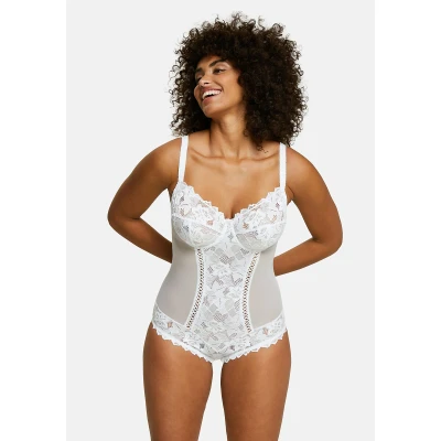 Immagine di Sans Complexe Body con pizzo, donna, Bianco (Blanc), 5D