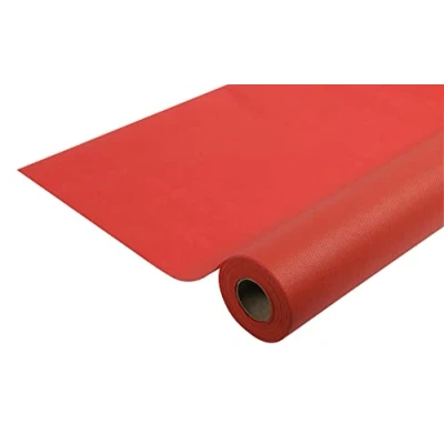 Immagine di Pro Nappe Cod. R785009I Tovaglia monouso in tessuto non Spunbond Rotolo 1,20 x 50 Mt Materiale antistrappo, idrorepellente e facile da pulire Rosso