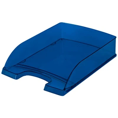 Immagine di LEITZ 52260039 Plus Standard, Vaschetta Porta Corrispondenza, Formato A4, Colore Blu, 5 Pezzi