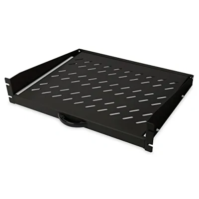Immagine di Digitus DN 19 TRAY 2 450 SW pollici Ripiano porta apparecchi per armadio rack U Adatto profondità armadio: da mm Nero, Nero (RAL 9005)