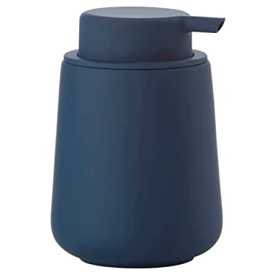 Immagine di Zone Denmark Nova One Dispenser per sapone da bagno, in grès con rivestimento Soft Touch, colore: Blu reale