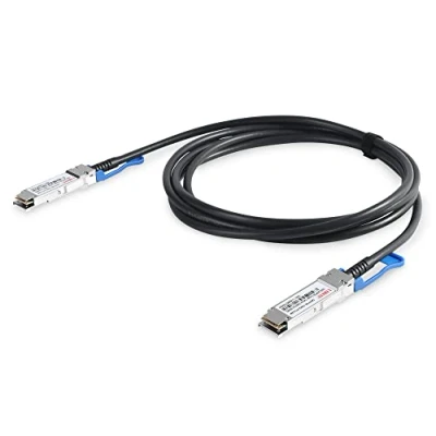 Immagine di Digitus Cavo DAC universale QSFP28 100 Gbit/s di rete Direct Attach Cable Copper compatibile con SFF 8665 AWG30 1m Nero