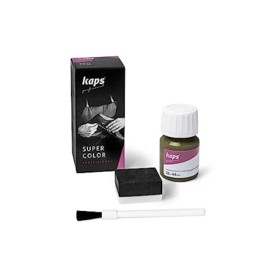 Immagine di KAPS Super Color, Colorante per Pelle Naturale, Ecopelle e Tessuto, Tinta da 25ml (134 Verde Oliva)