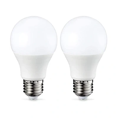 Immagine di Amazon Basics Lampadina LED E27, 9W (equivalenti a 60W), Luce Bianca Calda, Dimmerabile, 2 unità (confezione da 2)