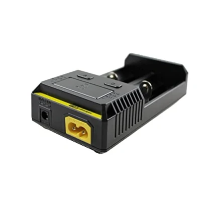 Immagine di Nitecore i2 Caricabatterie Intellicharge per 2 Batterie Li Ion o Ni MH, 2016 Versione con Caricabatteria da Auto