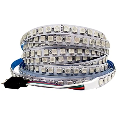 Immagine di Tesfish Striscia Led 24V RGB, Strisce 5M Luminosa SMD 5050 IP20 600 LEDs Nastri Luci Colorate per Camera da letto, Cucina, Decorazione Pubblicitaria