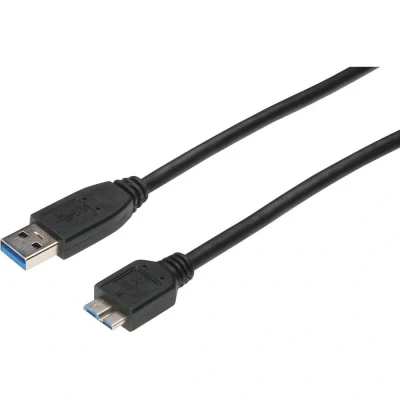 Immagine di Digitus Cavo USB 3.2 Gen1 (USB 3.0) Spina A, Micro B 3.0 0.25 m Nero AK 11234