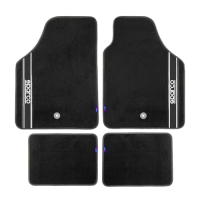 Immagine di Sparco 03763BNR Set Tappeti Moquette, STRADA, Nero, di 4
