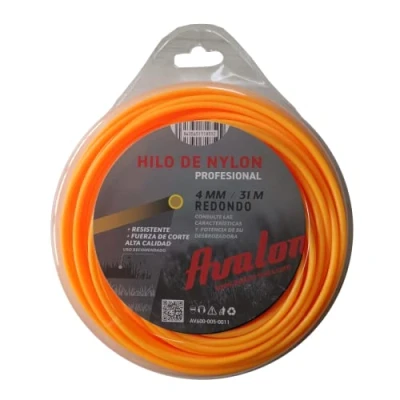 Immagine di Avalon Filo Rotondo in Nylon Universale per decespugliatore e Tosaerba (4 mm x 31 m)