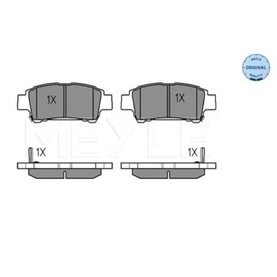 Immagine di MEYLE 025 236 4616/W Kit pastiglie freno ORIGINAL Quality Assale posteriore con segnalatore acustico usura lamierino anticigolío