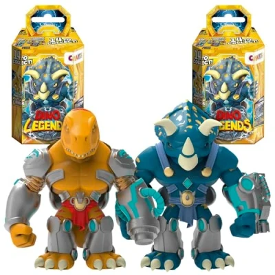 Immagine di CRAZE Dino Legends Mini Box Confezione da 2 Action figure di dinosauro guerriero con accessori, collezionare ce ne sono 14 diversi