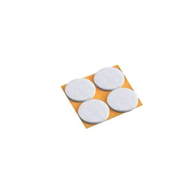 Immagine di Metafranc 645246 Set di 4 feltrini autoadesivi, colore: Bianco, Ø 35 mm (4 Stück)