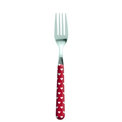 Immagine di Excelsa Enjoy Forchetta Cuoricino, Acciaio Inossidabile, Rosso