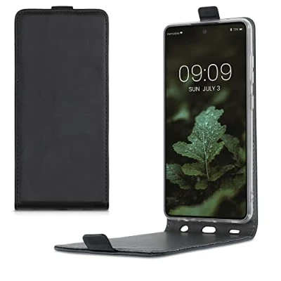 Immagine di kwmobile Cover compatibile con Samsung Galaxy A52 / 5G A52s Custodia verticale Flip Case in simil pelle linguetta calamita