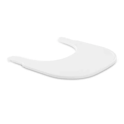 Immagine di hauck Vassoio Seggiolone Pappa Alpha Click Tray Tavolino Bambini in Materiale Riciclato Cert. GRS, Facile da Fissare per Legno Alpha+ o Beta+ Bianco