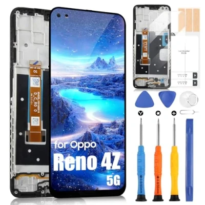 Immagine di LCD Schermo per Oppo Reno 4Z 5G Display Reno4 Z / CPH2065 Touchscreen Digitazer Assembly con Riparazione Kit (Nero Cornice, 6.57&quot;)