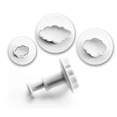 Immagine di IBILI 788409 Set 3 CORTADORES con EXPULSOR NUBES, Bianco, 14 x 8 cm