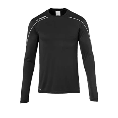 Immagine di uhlsport Stream 22 Maglia a Maniche Lunghe da Uomo, Maglietta, 100347801, Schwarz/Weiß, L