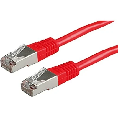 Immagine di Value 21.99.1361 RJ45 cavo di rete, patch CAT 6 S/FTP 5.00 m Rosso (chiaro) doppia schermatura 1 pz.