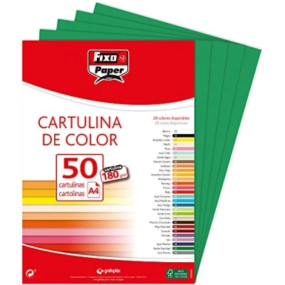 Immagine di Fixo 11110322 Confezione di 50 cartoncini, A4, colore: verde scuro