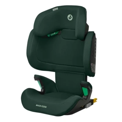 Immagine di Maxi Cosi RodiFix R i Size, ISOFIX Seggiolino Auto 15 36 kg, 3,5 12 anni, 100 150 cm, ClimaFlow, Protezione Impatti Laterali G CELL, Altezza Regolabile, Pratico Aggancio Rapido, Authentic Green