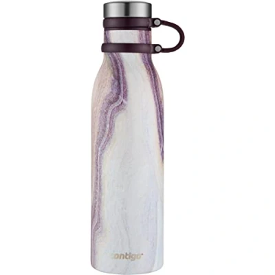 Immagine di Contigo Matterhorn Bottiglia, bottiglia acqua acciaio inox con isolamento Thermalock, bicchiere senza BPA cappuccio avvitabile, a prova di perdita 100%, 590 ml