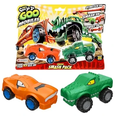 Immagine di Heroes of Goo Jit Zu Mobiles Tygor Vs Rock Jaw Stretch &#039;em! Smash Twist Fix Them e ricominciare! Regalo per ragazze di 4 anni, ragazzi fan