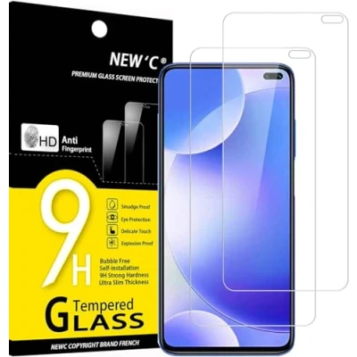 Immagine di NEW&#039;C 2 Pezzi, Vetro Temperato per Xiaomi Redmi K30, Poco X2, Pellicola Prottetiva Anti Graffio, Impronte, Senza Bolle, Durezza 9H, 0,33mm Ultra Trasparente, Resistente
