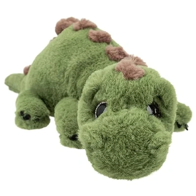 Immagine di Depesche 12653 Dino World Dinosauro Peluche con Pelliccia Verde e Occhi Scintillanti, Alto Circa 50 cm
