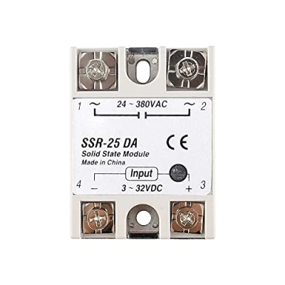 Immagine di diymore relè a stato solido SSR 25DA 25A / 250V 3 32V Ingresso DC AC Uscita 24 380V