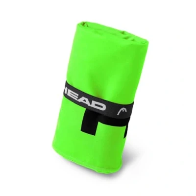 Immagine di HEAD Active Fluo Asciugamano Microfibra con Elastico, Palestra Leggero a Rapida Asciugatura Valido come Telo Multiuso, Asciugamani Bagno Assorbente Salvaspazio da Viaggio 60x110, Verde
