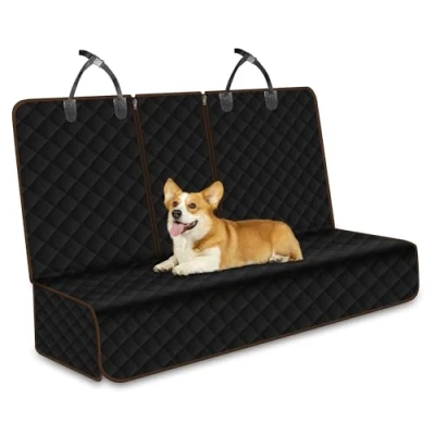 Immagine di Lydonberg Coprisedile Auto per Cani Posteriore, Antiscivolo impermeabile Pet Car Seat Protector con apertura braccioli, Compatibile Isofix, A prova di graffio, Universale Auto, Camion, SUV
